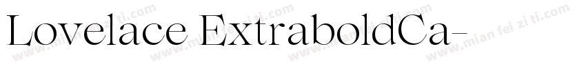 Lovelace ExtraboldCa字体转换